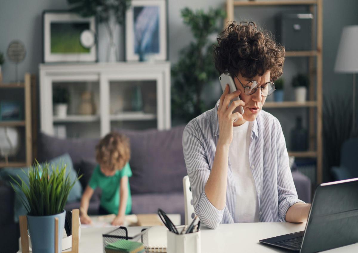 woman on the phone